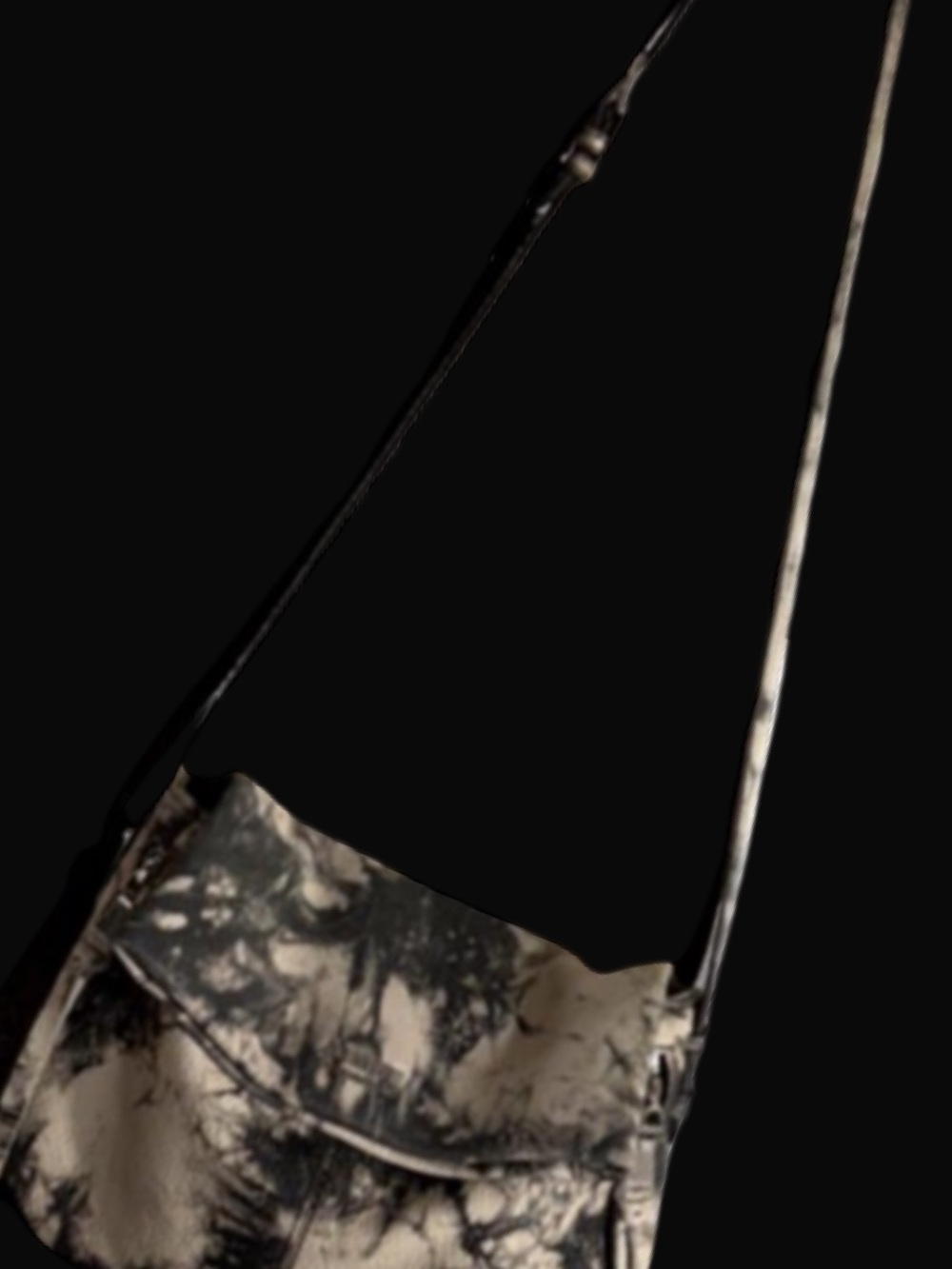 Aimee Kestenberg Neutral Tie-Dye Leather Crossbody Bag - Picture 14 of 16